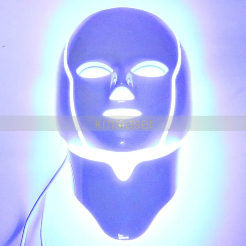 Hudföryngring LED Photon Face Neck Mask Wrinkle Acne Removal Anti-Aging PDT