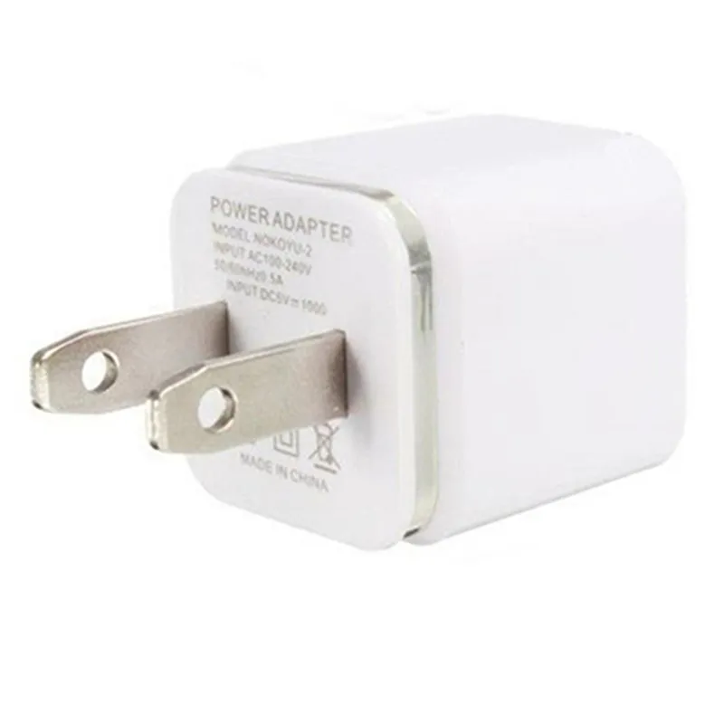 Metal Dual USB-väggladdningsladdare US EU-kontakt 2.1a nätadapter väggladdare Plug 2 Port för Samsung Galaxy Note 10 LG