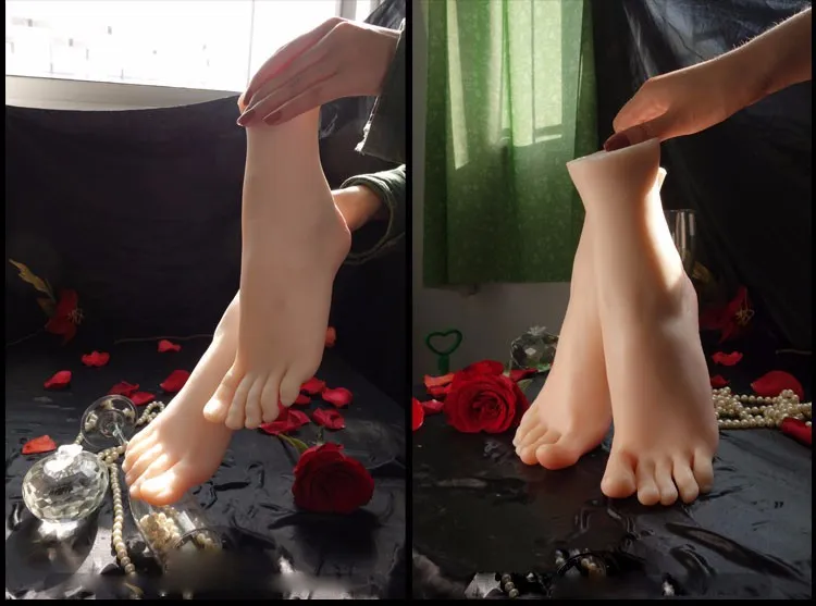 Newest Asian Girls Foot Clones Feet Worship Fetish Foot Fetish Jobs Toys Mannequin Real Skin 