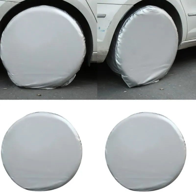 4PCS/Set 27''-29'' Car Auto Spare Wheels Tire Tyre Cover Heavy Duty Car Waterproof Tire Cover For RV Truck Trailer Motorhome