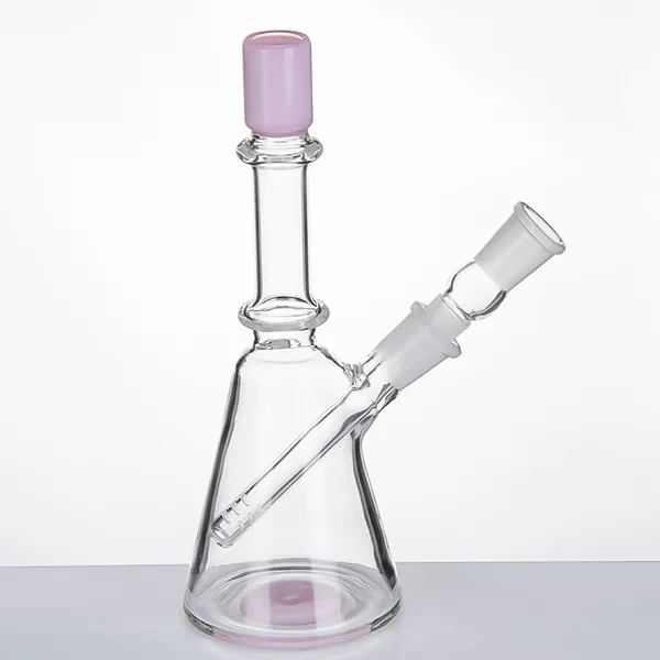 Pipe à eau en verre femelle de 14 mm avec tige en verre en verre banger cintre clou fumer bongs capiteux bécher barboteur 936