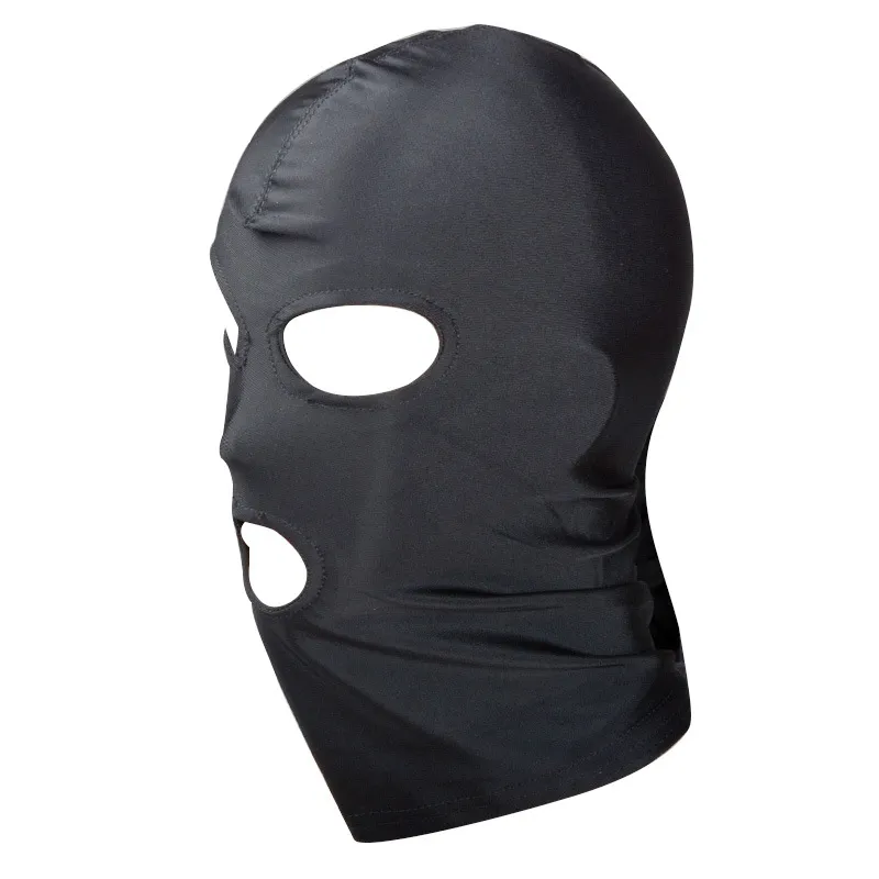 Masque fétichiste à capuche, Lingerie Sexy, jouets, bouche ouverte, Bondage des yeux, Cosplay, esclave, punir, couvre-chef, produits sexuels pour adultes