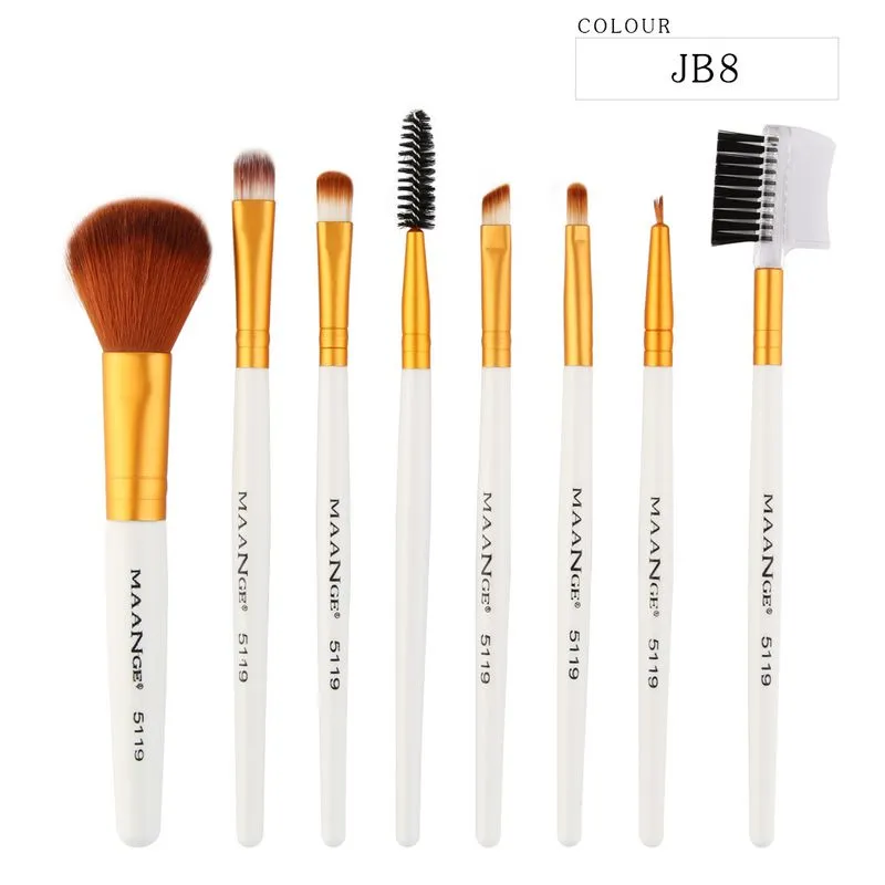 MAANGE Makeup Brush Foundation Powder Eye Shadow Eyeliner Lip Eyelash Make Up Brush Set Cosmetic Tool Shader Synthetic Hair