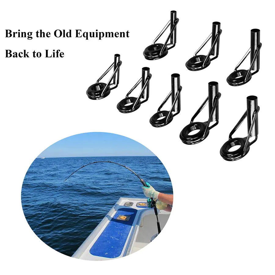 Accessories Fishing Rod Tip Repair Kit Fishing Rod Guides Tip Set