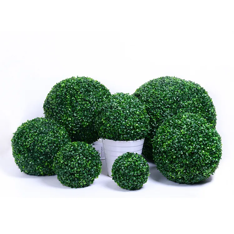 Artificial Grass Ball Plastic Grass Plant Ball For Garden Home Decor