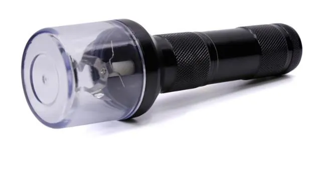 Hot Style Zaklamp Automatisch Slijpen Aluminium Grinder Sigarettenrookdetector