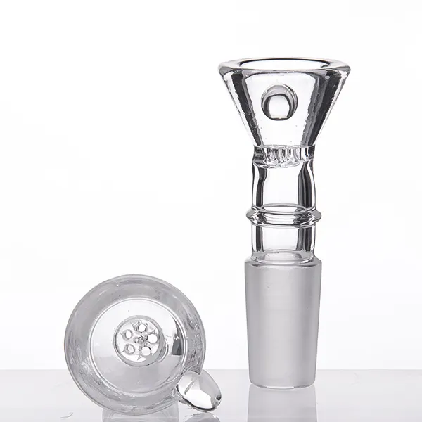 Comb Screen Glass Bowl with 14mm male joint Glass Bowl Herb Holder for Silicone Water pipe 687