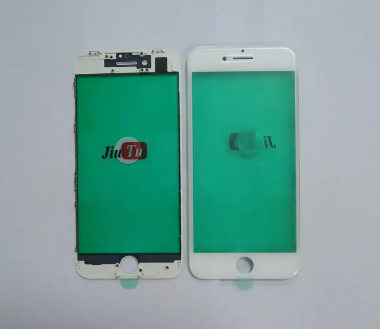 2 i 1 kallpressdelar för iPhone 8G LCD-skärm Renoveringsfrontglas med rambytesdelar