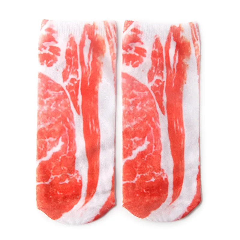 Heiße 3D-gedruckte Skelettsocken, niedlicher Schädel, Schweinefleischkarton, Charakter, Dollarschein, Schädelfuß, lustige Socken für Frauen