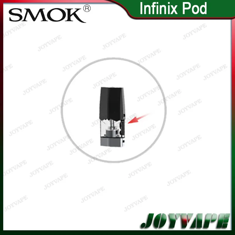 Smok Infinix 2 Infinix Pod Cartridge 2ml Replacement Pod Patroner för Infinix 2 Kit Luftdriven sida påfyllning 3st / pack