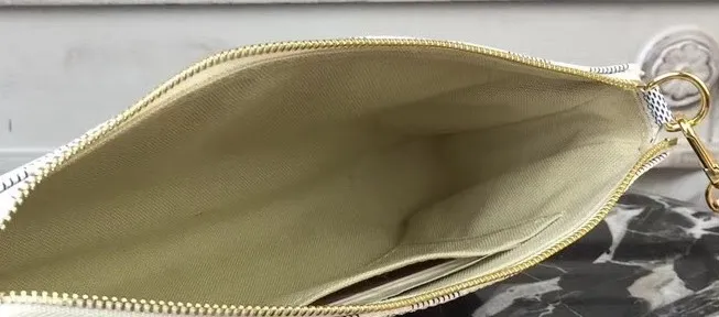 FASHION POCHETTE сумка Сумка с цепочками брендовая натуральная кожаная парусиновая сумка через плечо m40712 Damier Vintage Mahjong EVA КЛАТЧ сумки