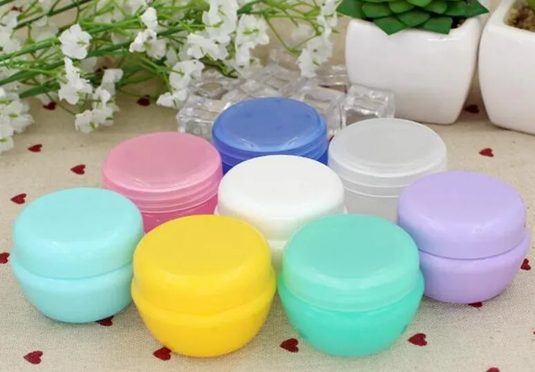 Pots d'emballage pour crème cosmétique, 6 couleurs, 5g, 10g, 20g, 30g, avec bouchon intérieur, bouteille rechargeable, conteneurs de maquillage vides, vente en gros