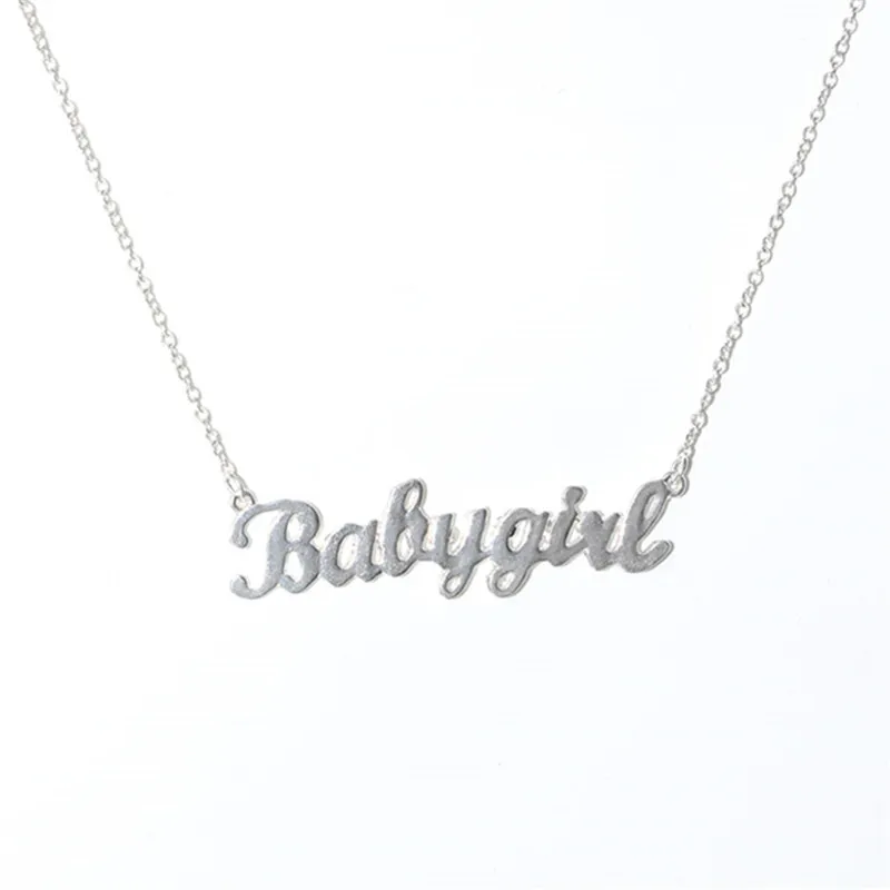 Custom Cute Daddy s Girl Babygirl Necklace Personalized Sterling Silver Pendant for Children s Birthday Honey Jewelry