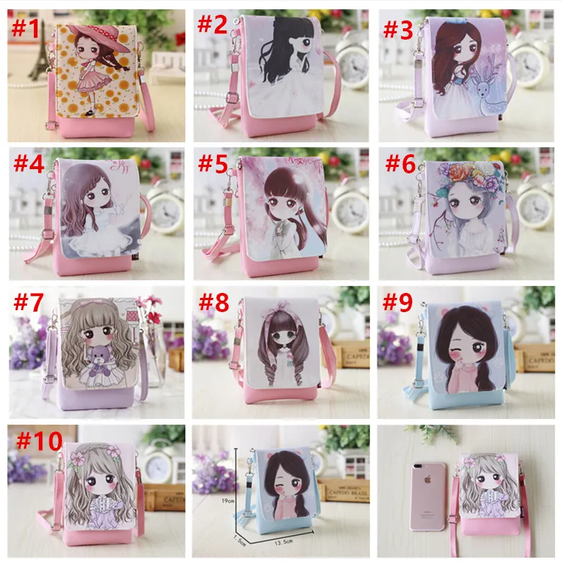 2018 Gorąca Sprzedaż Dzieci Torebki Baby Girls Komiks Cartoon Mini Totes Kids Torby na ramię Fashion Princess Monety Portmonetki Christmas Gifts