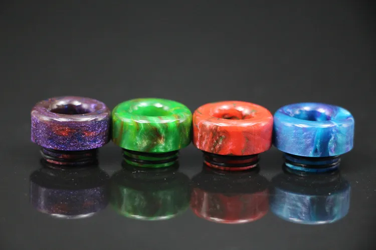 810 Drip Tips in resina epossidica Bocchino corto colorato a foro largo TFV8 TFV12 Big Baby con confezione al dettaglio