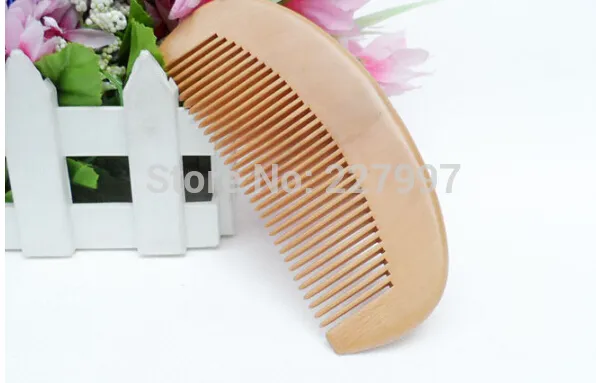 Free shiping 100pcs/lot Traditional Natural Mahogany Blank Wood Comb Customized Wooden Comb Beard Comb Men