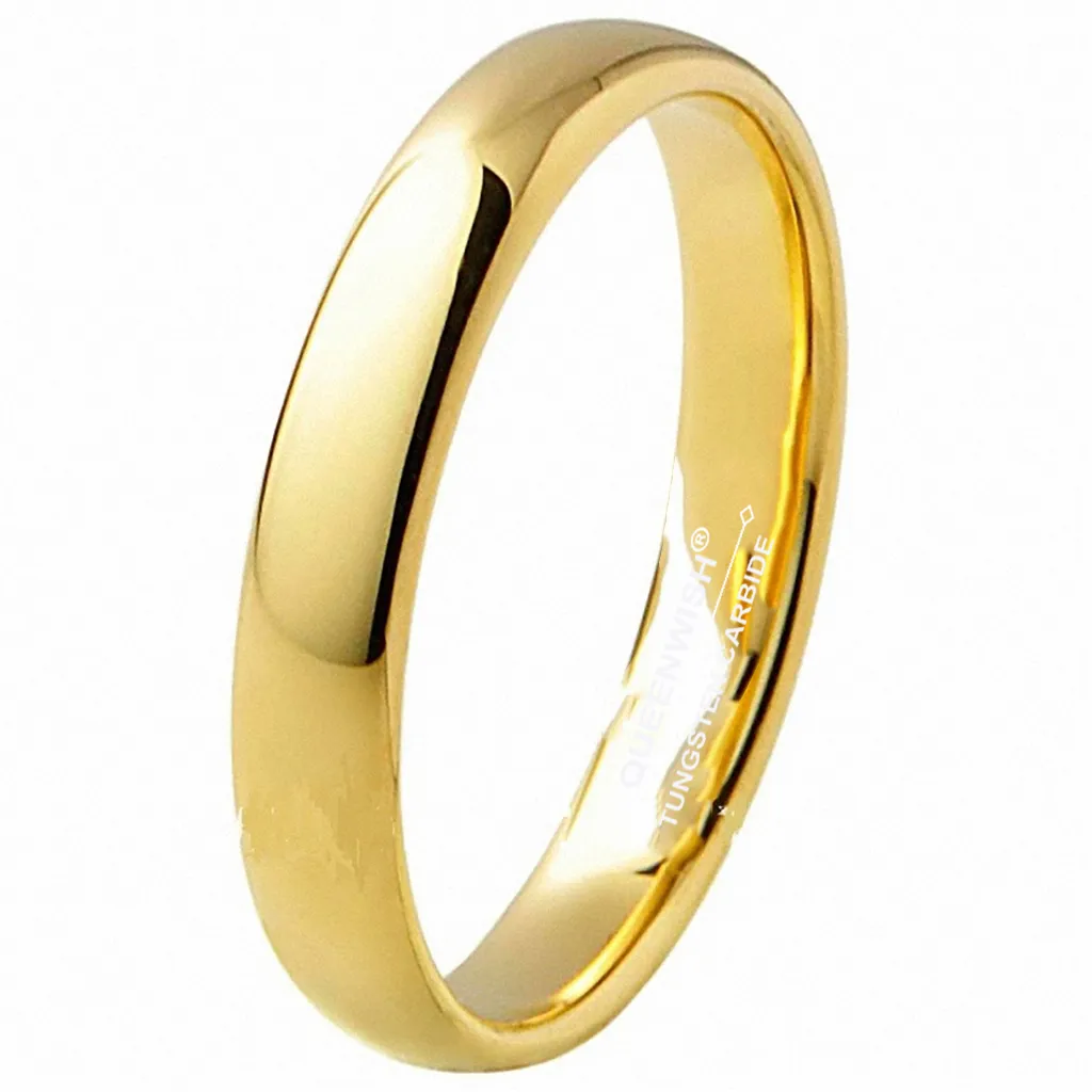 Yikoxi Tungsten Carbide Rings - 2mm/3mm/4mm/6mm/8mm Widths, Gold/Silver Colors, Sizes 6-11, For Women & Men (Wedding, Engagement, Stacking) - View #10
