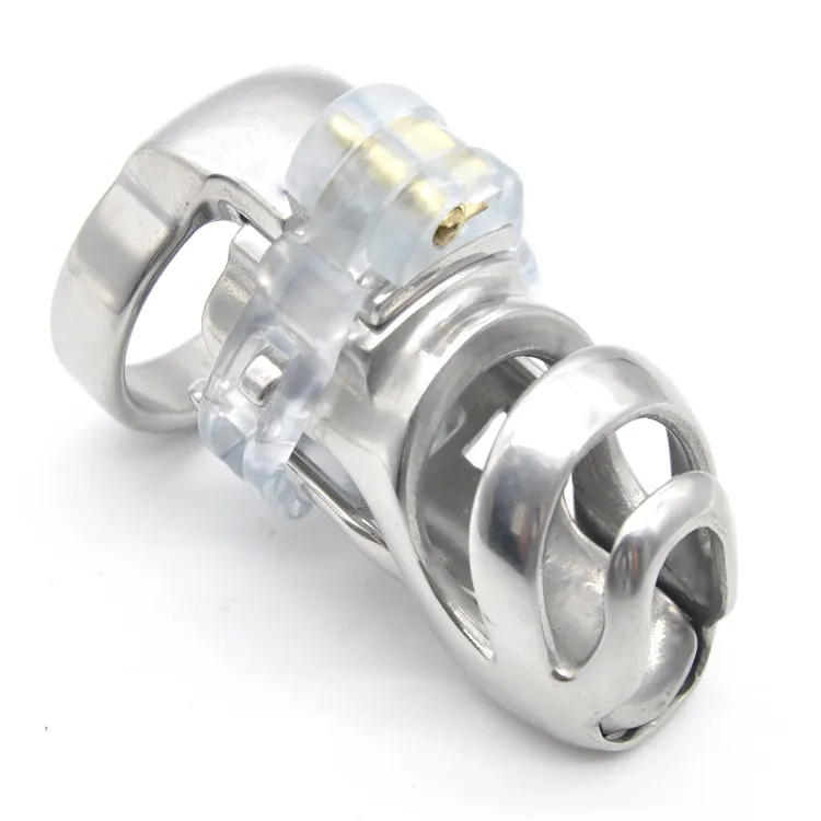 Dispositivi maschi 3D in acciaio inossidabile gabbia lunga gabbia staccabile PA blocco unghie sostituibile anello di sesso bdsm A3596541567