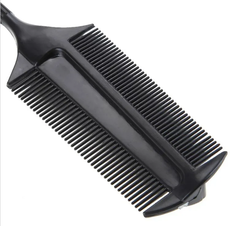 Pro Salon Styling Haarfärbe-Applikator Hervorhebungsbürste Kunststoff Doppelseitiger Haarfärbekamm