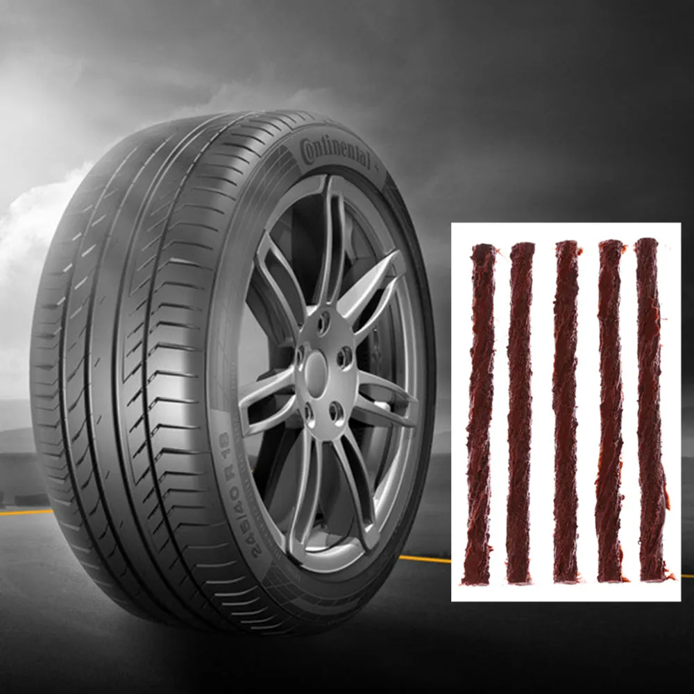 5 Stks/pak Nieuwe Auto Van Bandenreparatie Tubeless Seal Strip Plug Tyre Puncture Recovery Kit