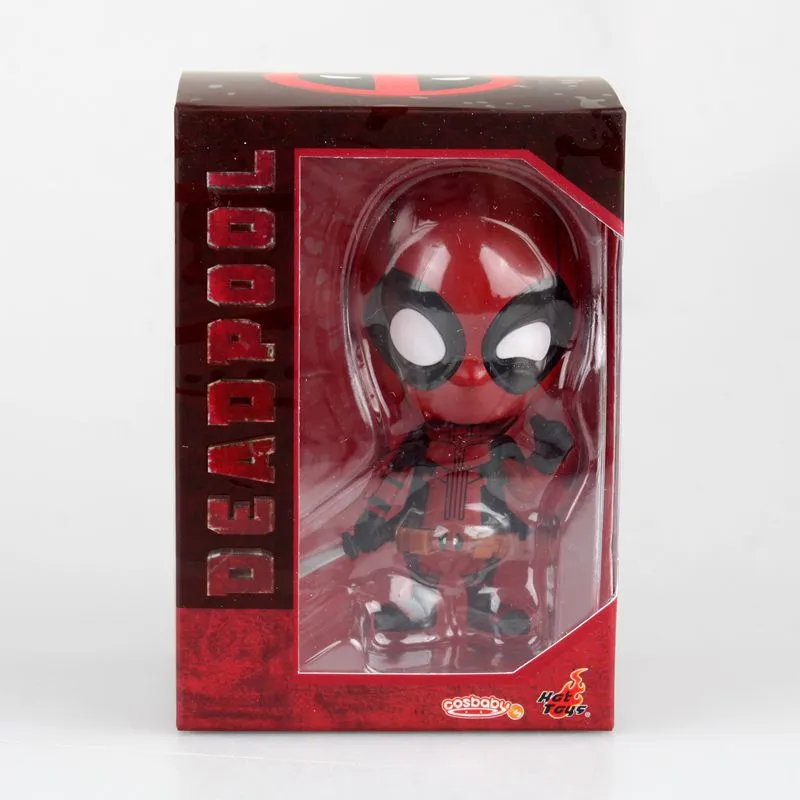 Marvel Dead Bust / Deadpool Action Figure Q Version Big Head Car Shaking  Head Doll Anime Figure Personality Ornaments