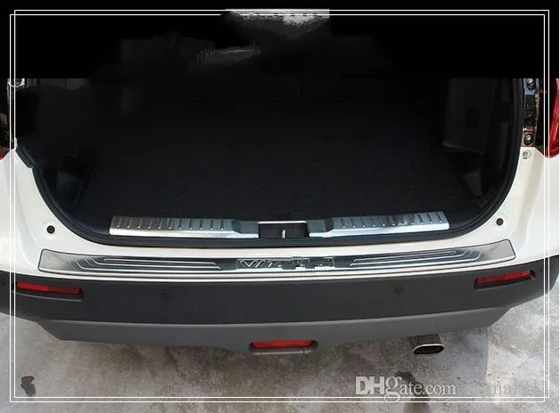 High quality internal+externalrear bumper decorative plate,guard panel,protection bar with logo for Suzuki Vitara 2014-2018