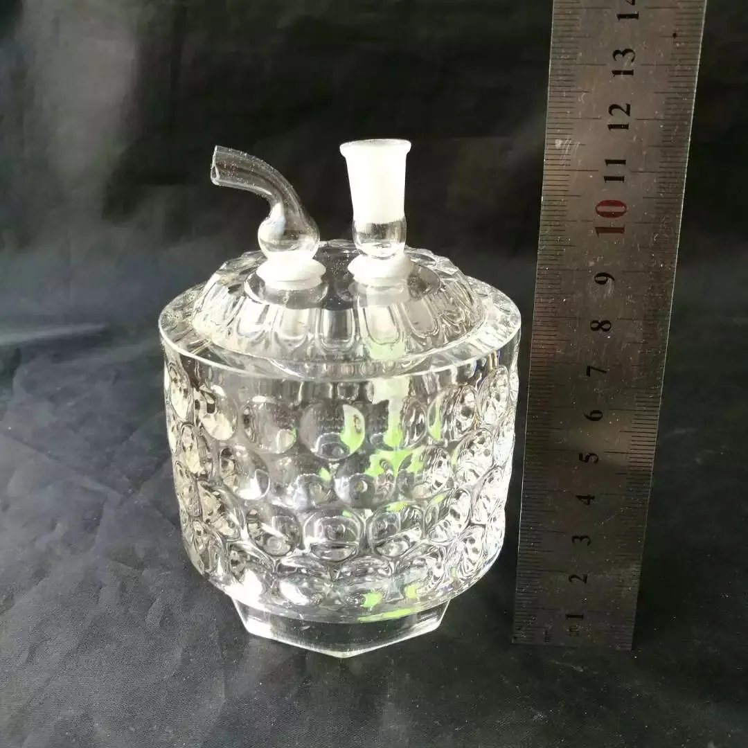 Water cube kettle Wholesale Glass bongs Oil Burner Glass Water Pipes Oil Rigs Smoking Rigs