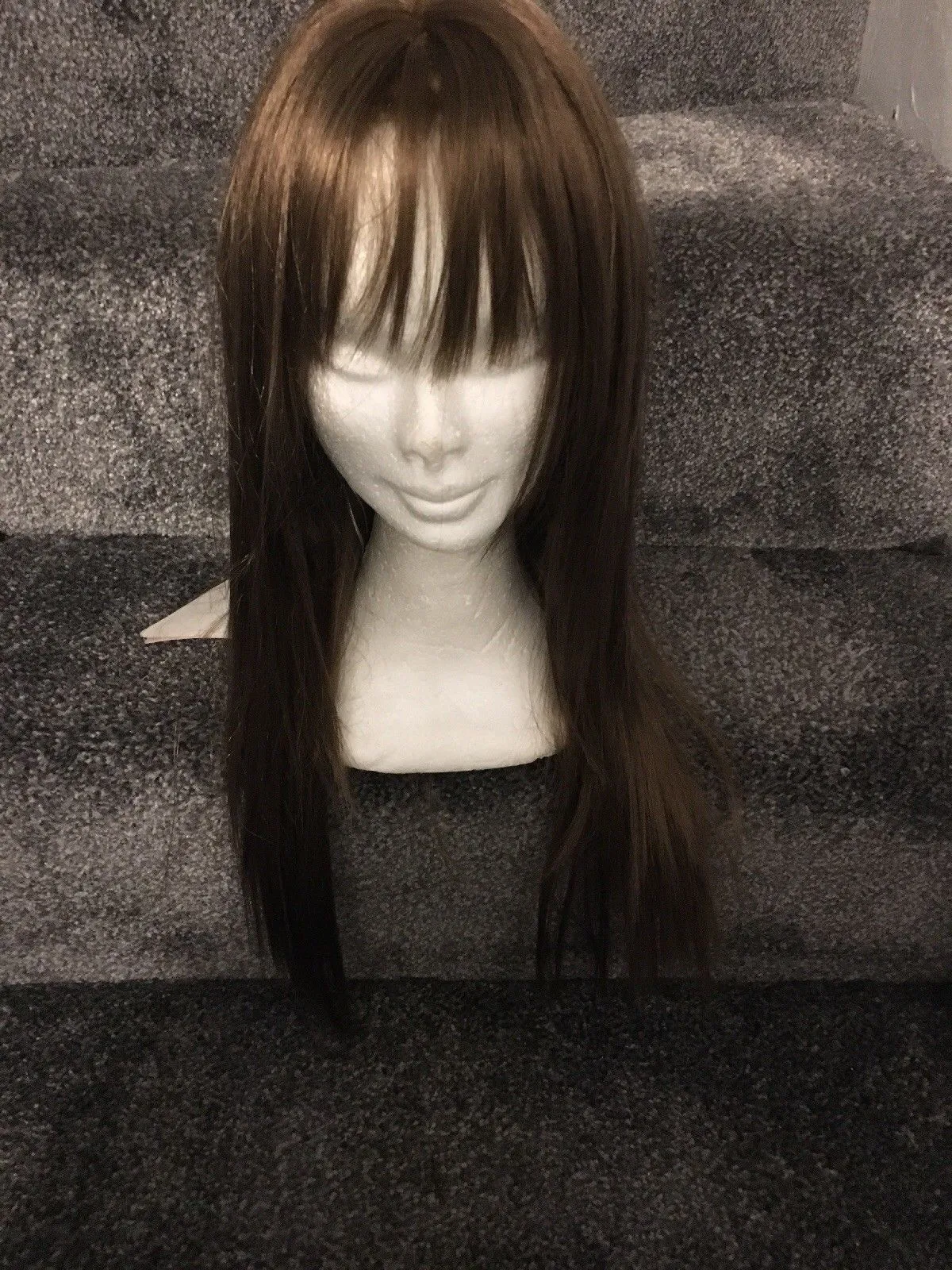 가발 코스 여자 금발의 물결 모양의 긴 머리 가발