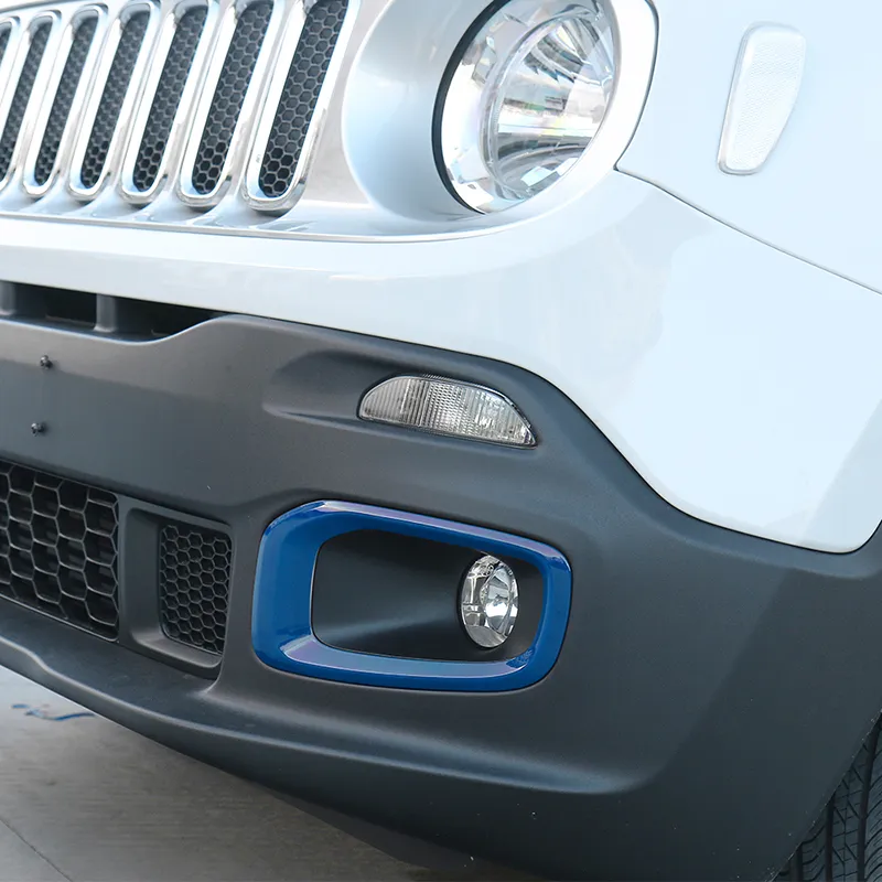 フロントフォグライトフレームカバーJeep Renegade 20162018 Car Stickers Exterior Accessories9784119のフロントフォグライトフレームカバーカバー