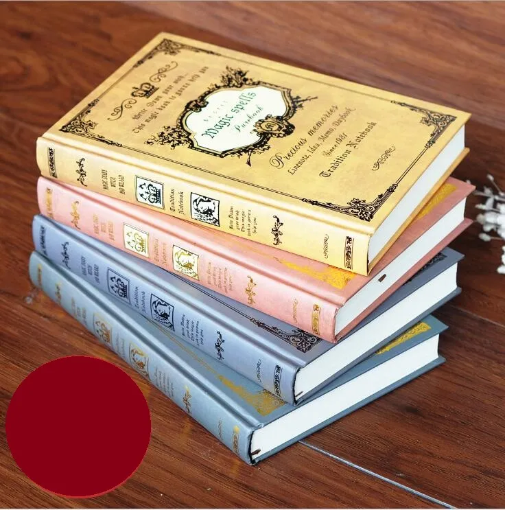 レトロなマジックブックノートブックステーショナリーA5厚いクリエイティブメモ帳ポータブルノートブック日記旅行者ビンテージデイブック毎日のメノスキッズギフト