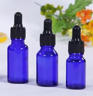 10ML العين بالقطارة / زجاجة زجاج زجاجات الكوبالت الأزرق جولة 10G للزيوت العطرية، والعطور، السفر، عطور مطبخ، حمام Reuseable