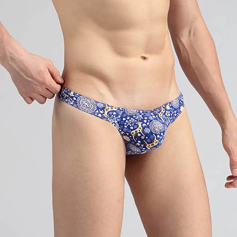 Sexy Men Cotton String Bikini Underwear Briefs Cartoon Printing Mens Floral  Panties Comfort Gay Pouch Low Rise Briefs Mens Underwear From 6,27 €
