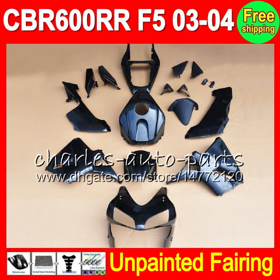 8Gifts Unpainted Full Fairing Kit For HONDA CBR600RR 03-04 CBR 600RR 600 RR CBR600 RR F5 CBR 600F5 03 04 2003 2004 Fairings Bodywork Body