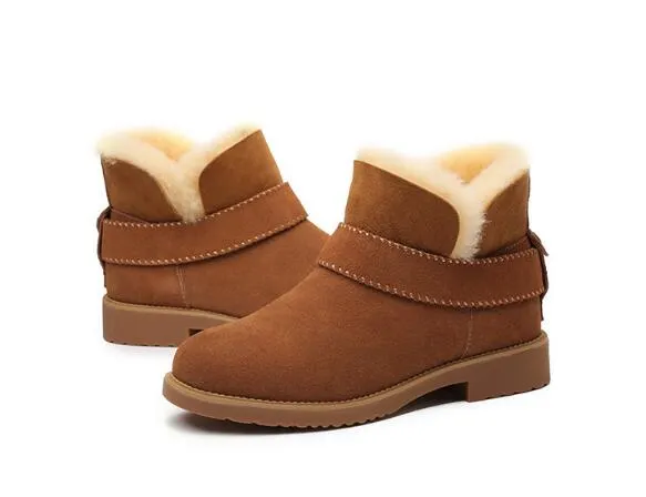 Hot Sale 2023 Classic Design New Top Real Australia Get Skin Sheepskin Snow Boots Martin Boots Kort kvinnor Stövlar Keep Warm Shoes