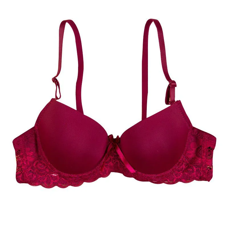 Padded underwired lace bra - Pink - Ladies