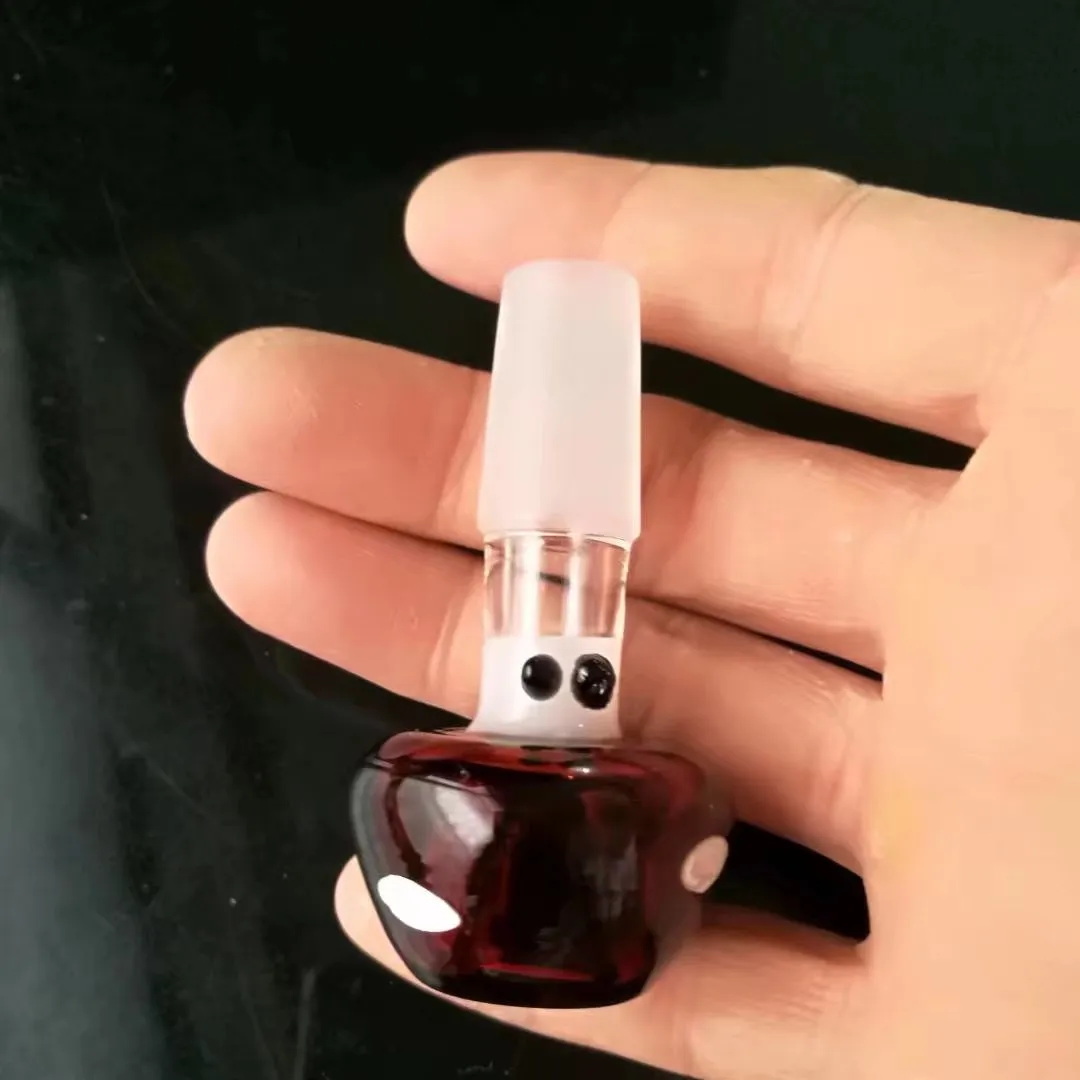 Cogumelo cor ponto bolha cabeça Atacado Hookah De Vidro, Vidro Acessórios Para Tubos De Água, Frete Grátis