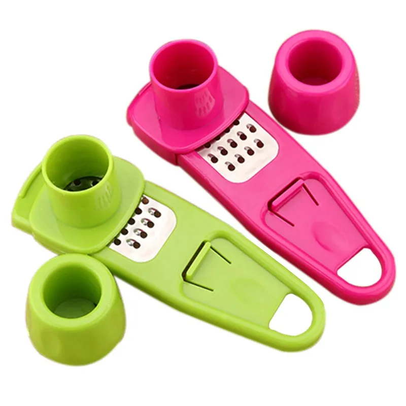 Bärbara Multifunktionella Vitlökpressar Kök Gadgets Vegetabiliska Slicer Matlagningsverktyg Mini Cutter Ginger Vitlökslipning Grater