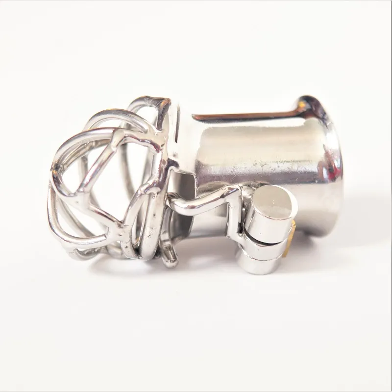 Stainless Steel Hook PA Puncture Chastity Device Cock Cage Penis Lock Cock Ring virginity LockChastity BeltAdult Game1743445