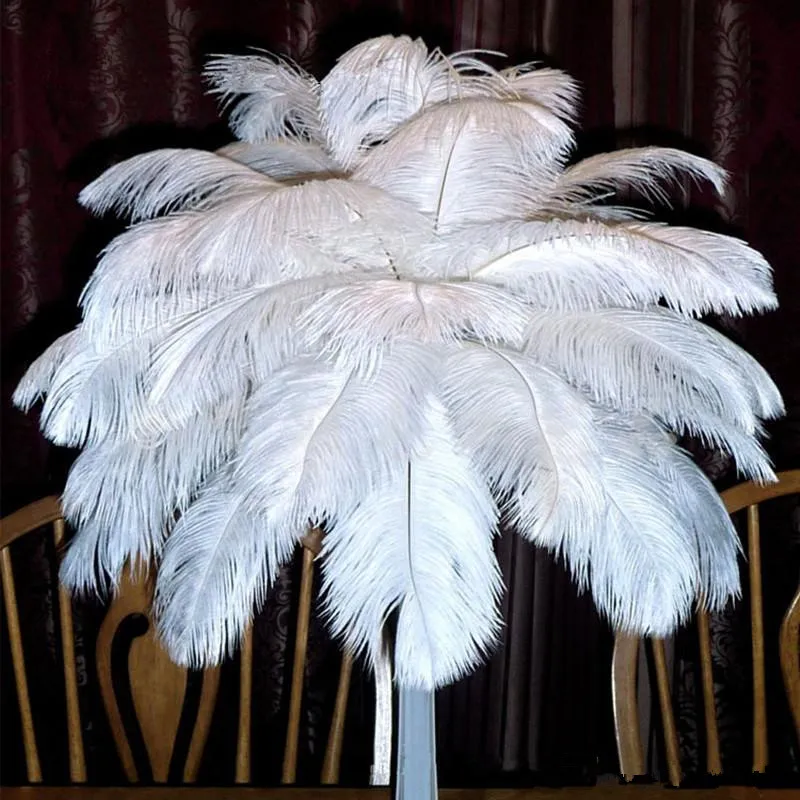 Mooie Marabou-veren voor DIY Bruids Bruiloft Ambachten Milliny Card Decorate Wedding Struisvogelveren Bruiloft Decoratie Benodigdheden
