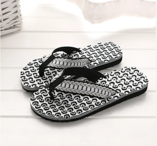 Summer Comfortable Massage Flip Flops Shoes Sandals Foot Massage Slipper indoor & outdoor Flip-flops Casual Beach Shoes 40-44