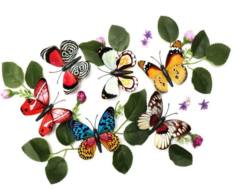 / Parti 8cm Magnet Noctilucence Wall Sicker Luminous 3D Butterfly Decal Art Wall Stickers Room Magnetic Home Decoration