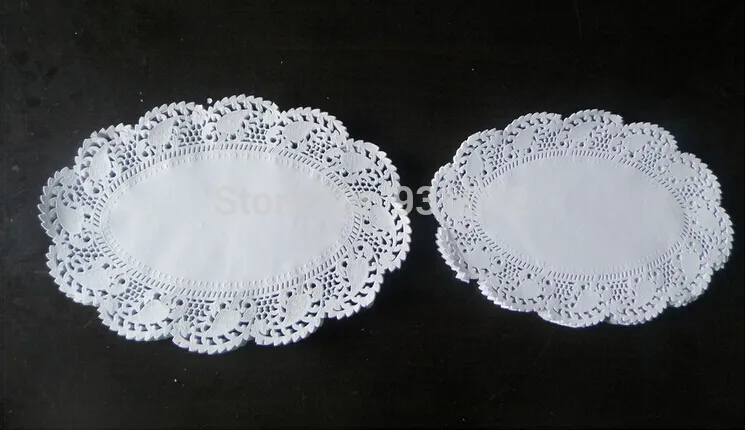 5000 Pcs 21*32cm Paper Doilies, Vintage Lace Round Doyleys,Placemat Craft Wedding Party Tableware Decoration