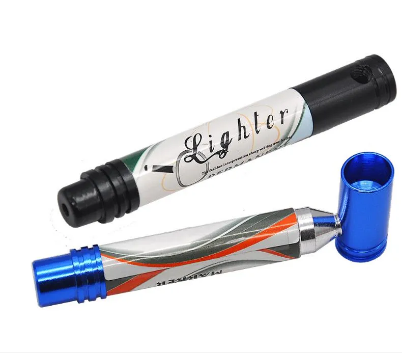 Penna marchio metallico Mini tubo in metallo Portable di pulizia facile