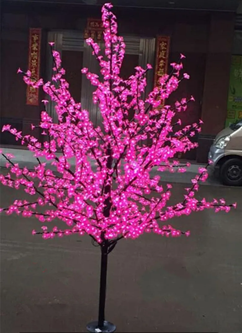Luz de árvore de flor de cerejeira led 480-2304 peças lâmpadas led 1 5m-3m altura 110 220vac sete cores para decoração de casamento2199