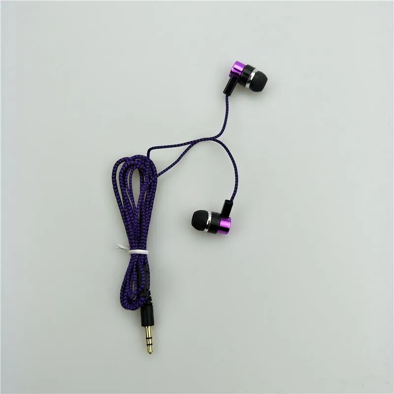 Novo trançado em fones de ouvido fones de ouvido para mp3 mp4 telefone móvel dhl fedex 1834212