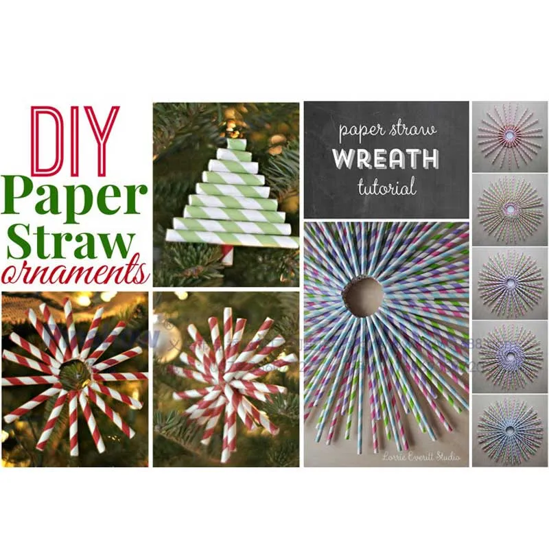 19.5cm DIY Engångsbubbla Te Tjock Rainbow Dricker Paper Straws för Bar Födelsedag Bröllopsfest