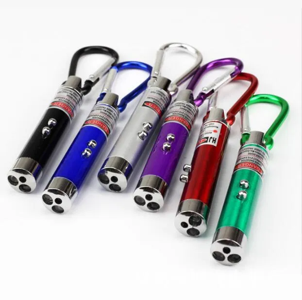 nouveauté multifonctionnel mini 3 in1 led lumière laser pointeur porte-clés porte-clés lampes de poche mini torche lampe de poche détecteur d'argent lumière