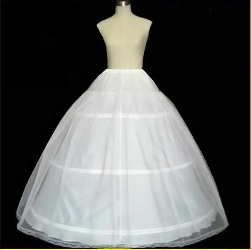 Prawdziwe zdjęcie Suknie Ślubne Suknie Ślubne Petticoat Circle Hoops White Pannier Guśty Princess Slip Spódnice Petticoat Wysokiej jakości Link