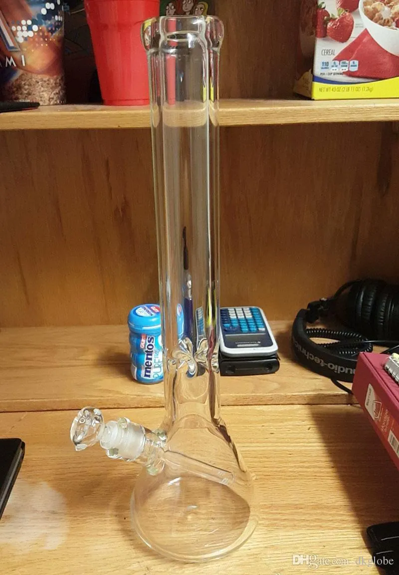 10 "verre bong pipe en verre barboteur pipe à eau taille de plate-forme pétrolière avec de nombreux styles avec accessoire