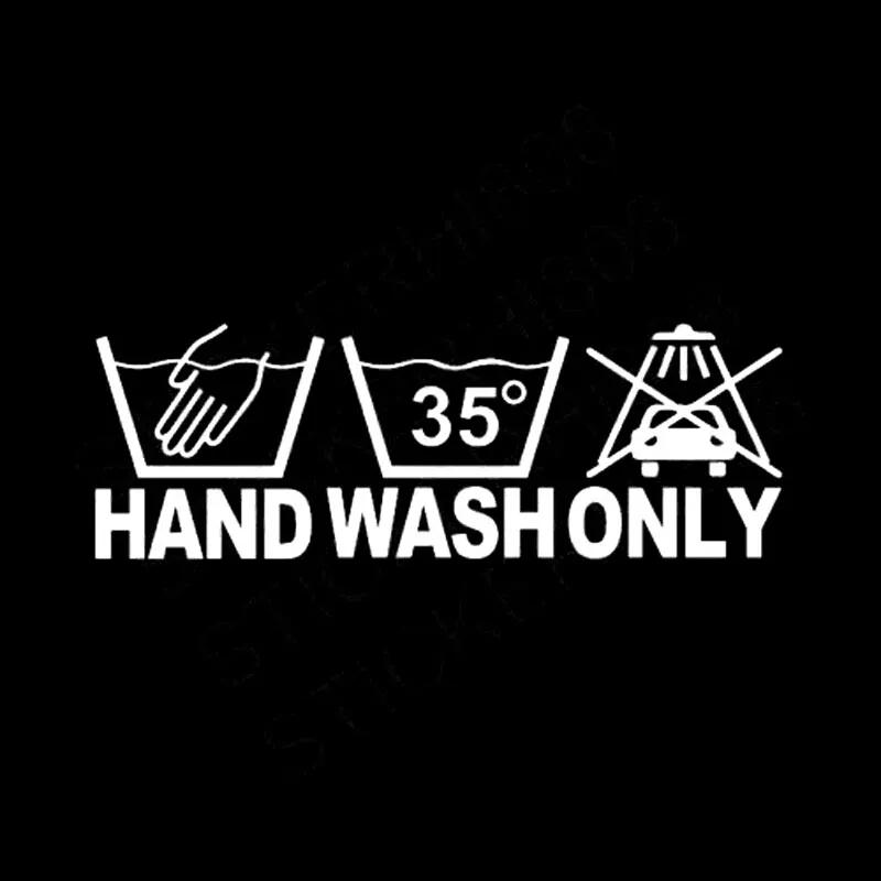 16 5 5 3CM Hand Wash Only interesting motocycle car sticker decal laptop decal CA-144256l